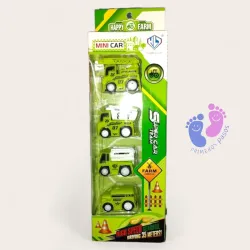 Set de mini carros verdes