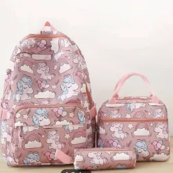 Set de Mochila, cartuchera y lunchera