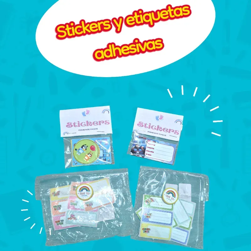 Stickers y etiquetas adhesivas