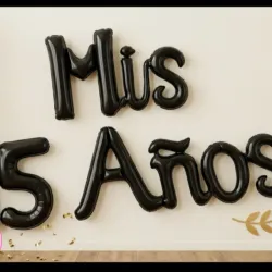 Letrero "Mis 15 años"