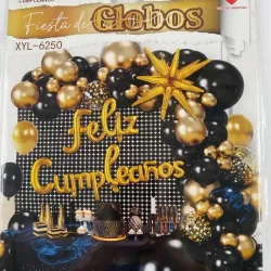 Set de globos grandes negro