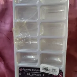 Cajitas de uñas CORTAS CLEAR. Rectas 