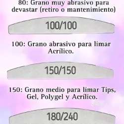 LIMAS PARA ACRÍLICO 
