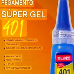 Pegamento para tips ."SUPER GEL ".
