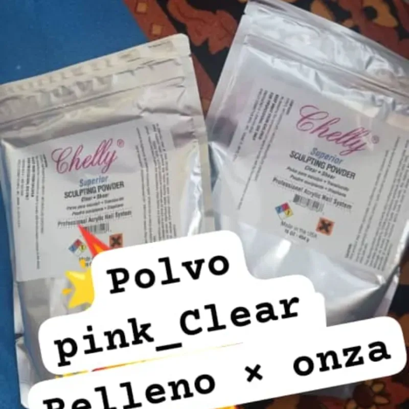 POLVOS DE RELLENO CLEAR Y PINK TRASLUCIDO 