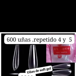 UÑAS Pqtes 600 tips SOFT GEL