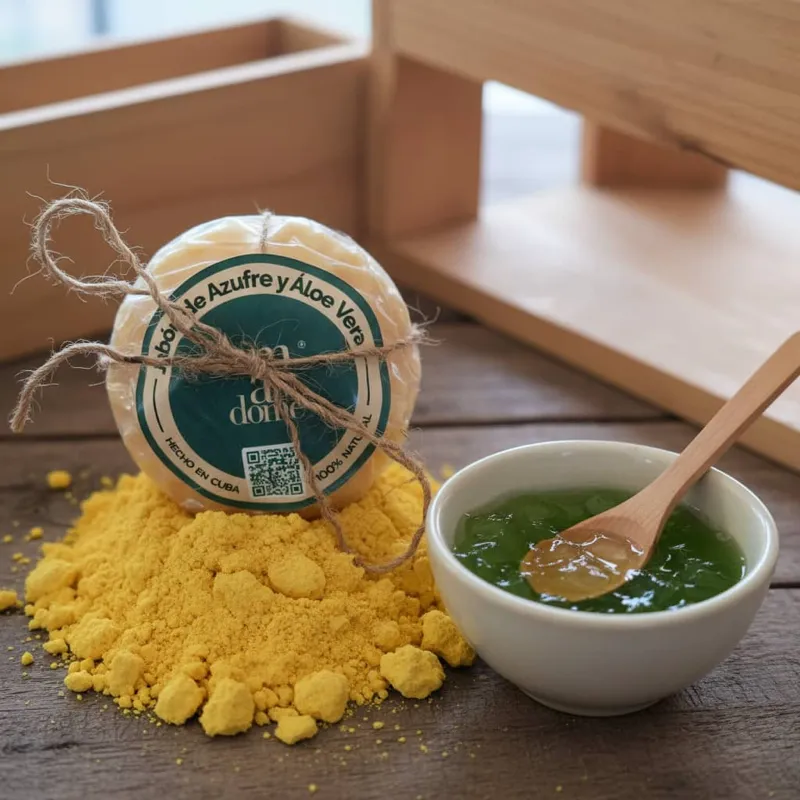 Jabón de Azufre y Aloe Vera