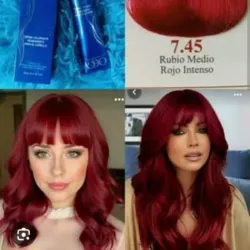 7.45 Rubio medio rojo intenso