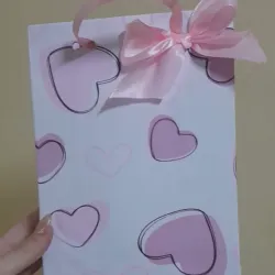 Bolsa para regalo rosada
