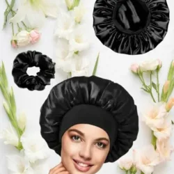Gorro de satin y su felpa