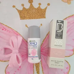 Perfume, desodorante obao y pellizco
