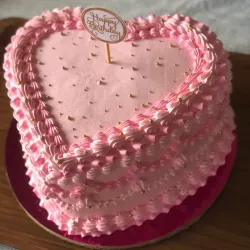 Cake de corazón