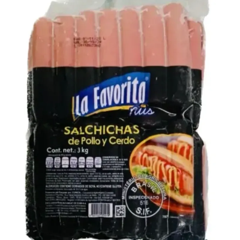 Paquetes de perros calientes, 3 kg 