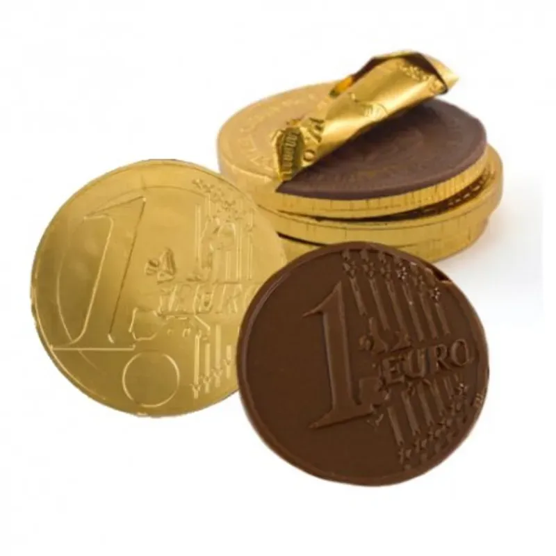 Monedas de chocolate 
