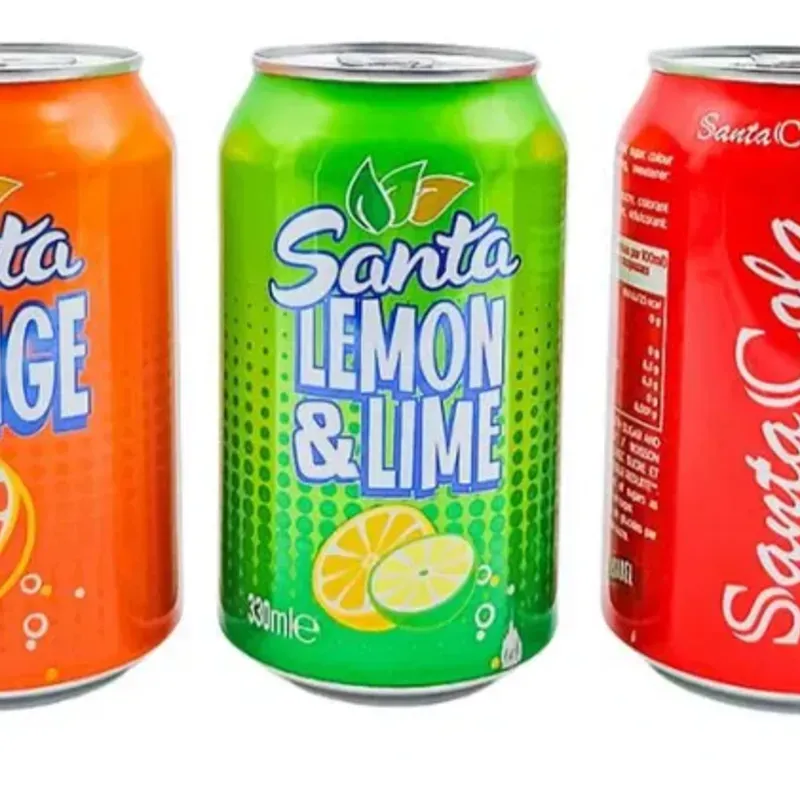 Refresco de lata de limón 