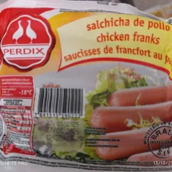 Salchichas de pollo
