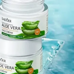 Crema facial de aloe vera