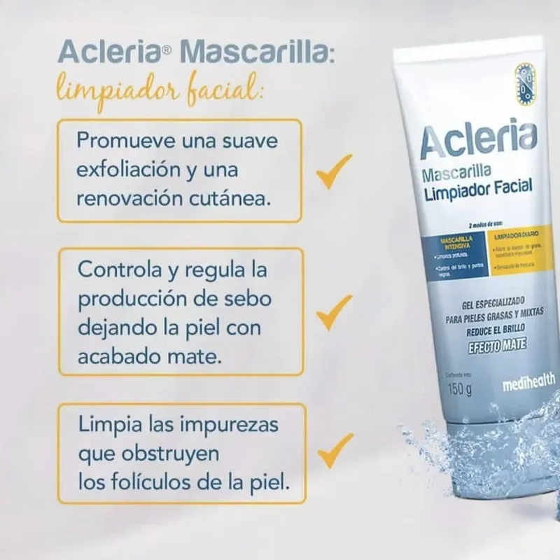  Acleria Mascarilla Limpiador facial 