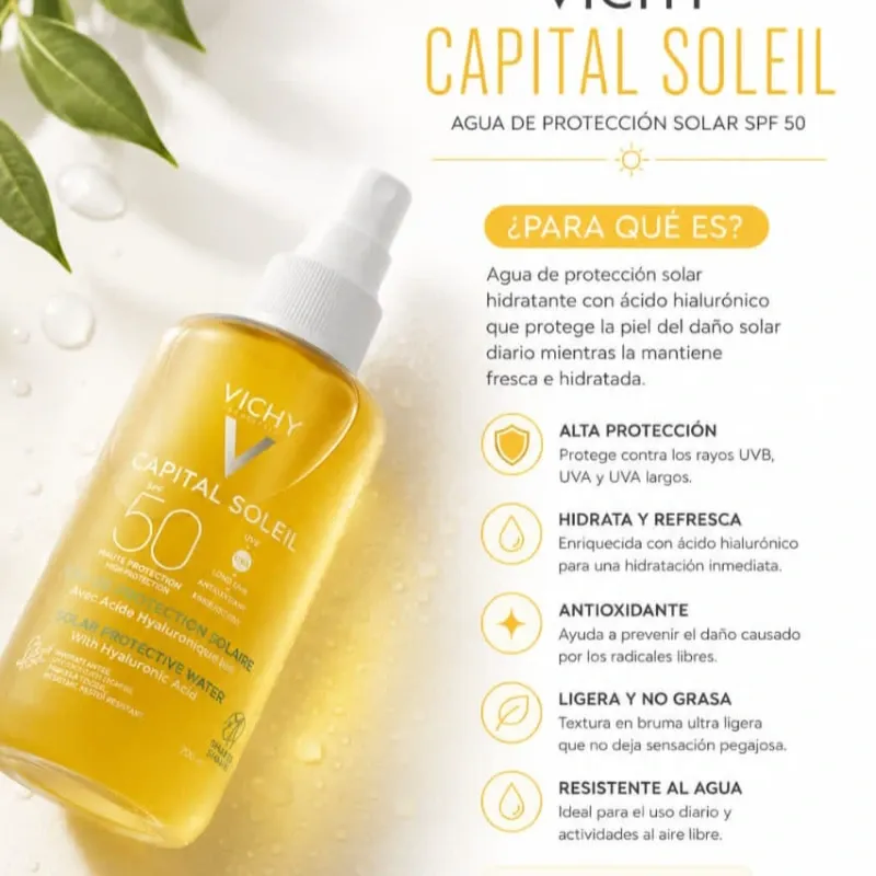 Agua de protección solar Vichy