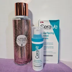 Colonia y sérum de retinol