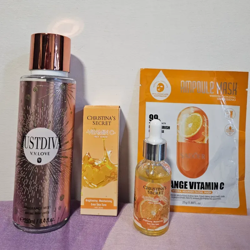 Colonia y serum de Vitamina C 