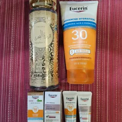 Combo de protector solar Eucerin y colonia