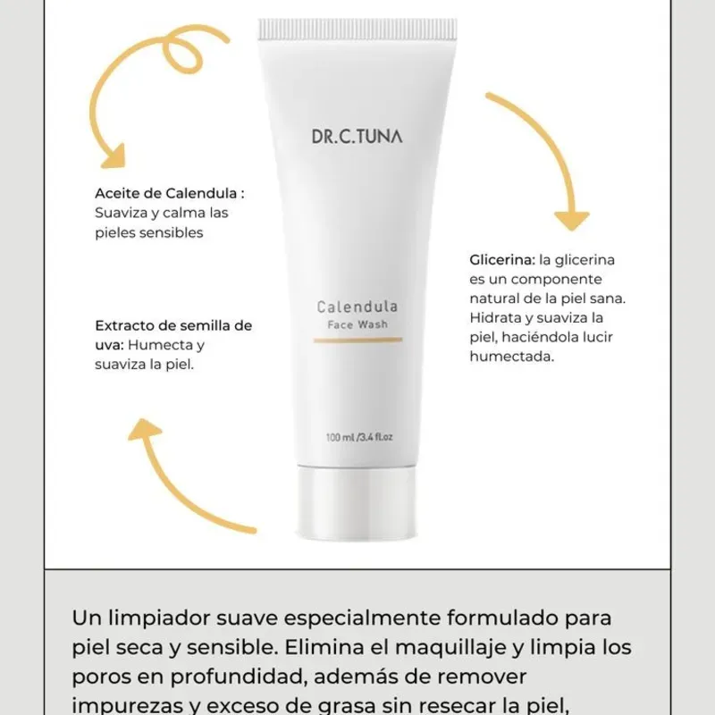 Limpiadora facial de caléndula 