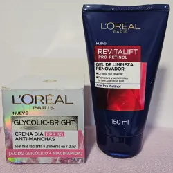Limpiadora facial y crema de día Loreal