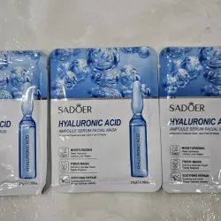 Mascarillas faciales con ácido hialurónico 