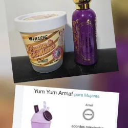 Perfume inspirado en el Yum Yum de Armaf y loción corporal Fraiche