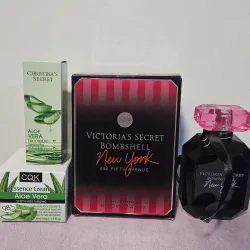 Perfume y sérum y loción facial de Aloe Vera
