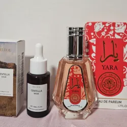 Sérum de Centella y mini perfume Árabe