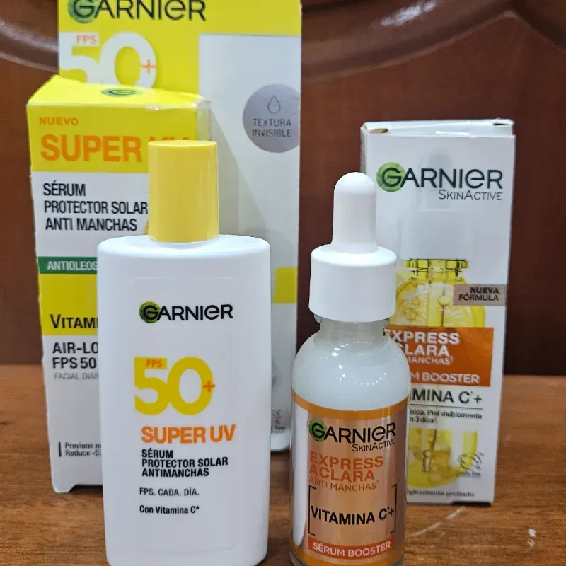 Serum Garniel Anti manchas y protector solar