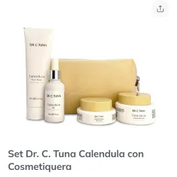 Set caléndula con cosmetiquera 