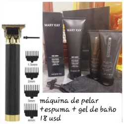 Set de hombre y máquina de pelar