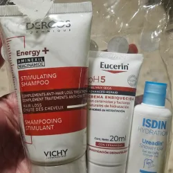 Shampoo Dercos anticaida y loción ph5 Eucerin hidratante
