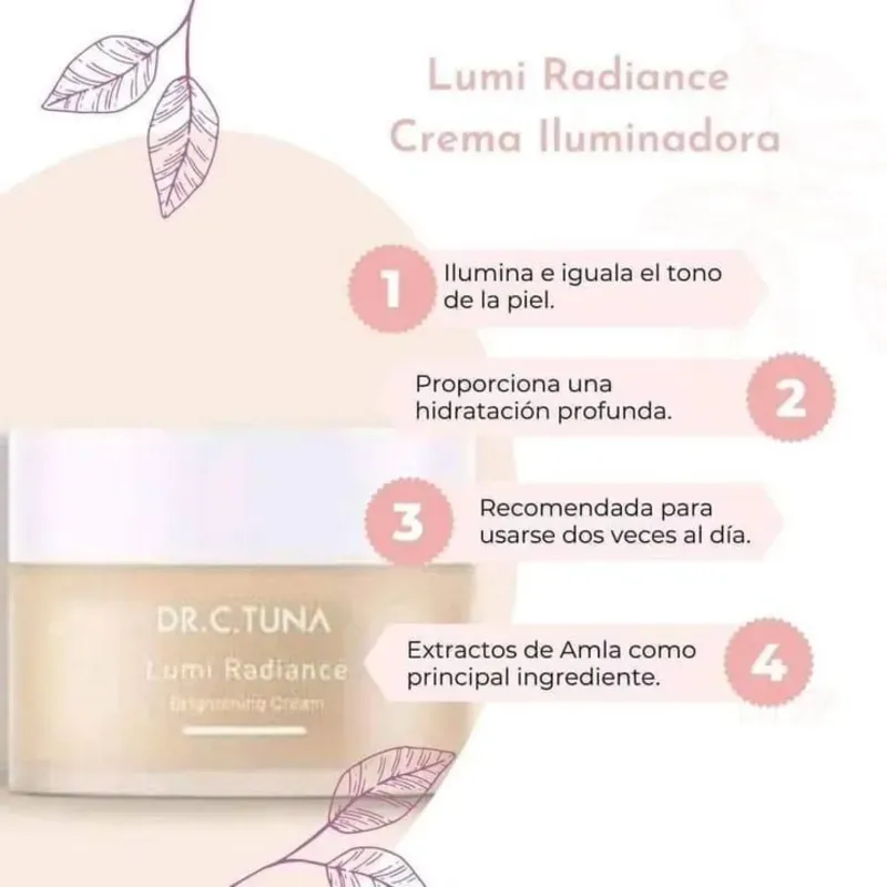 Crema Facial iluminadora 