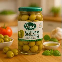 Aceituna verde con hueso