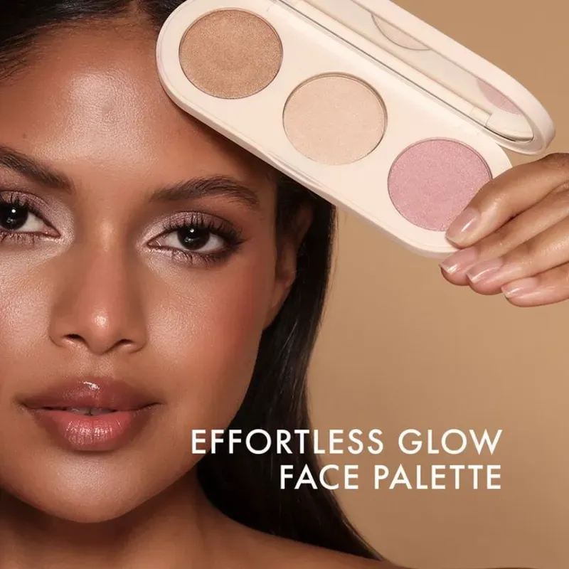 Paleta 3 en 1: Bronceador, Rubor e Iluminador 
