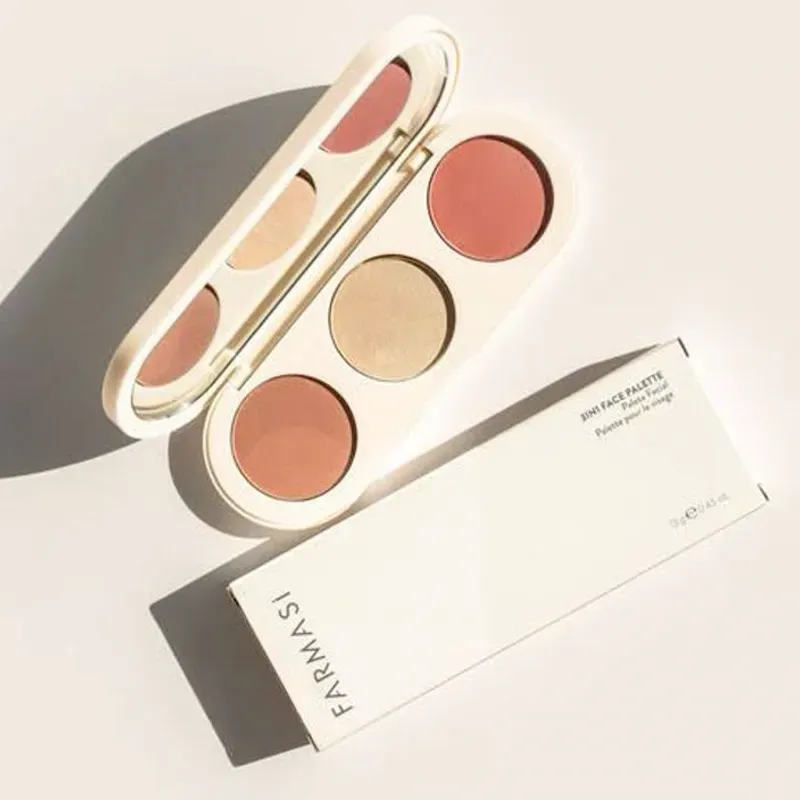 Paleta 3 en 1: Bronceador, Rubor e Iluminador 