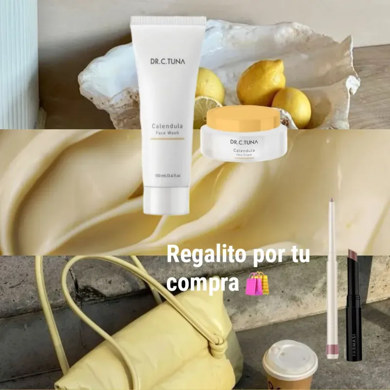 Set de Limpiador Facial y Crema Hidratante de la línea Caléndula 