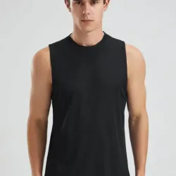 Camiseta  desmangada para hombre Talla L