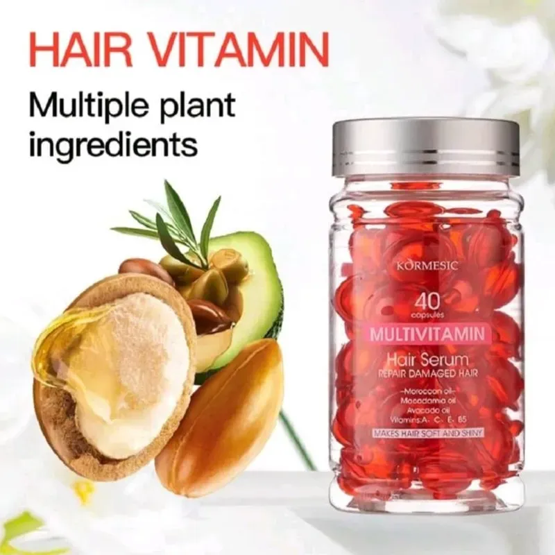 Cápsulas de aceite vitamínico multiuso para el cabello