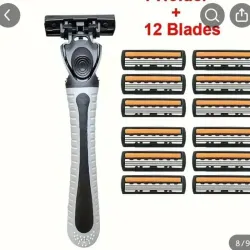 Máquina de afeitar de 12 recambios