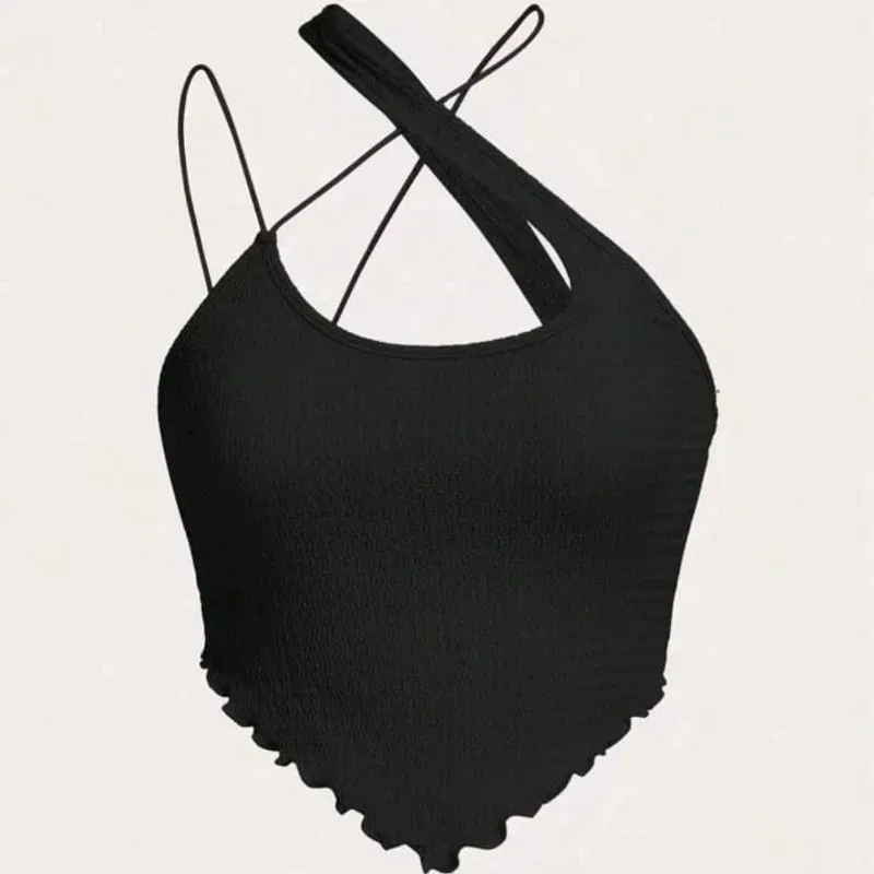 Top crop unicolor. Talla M