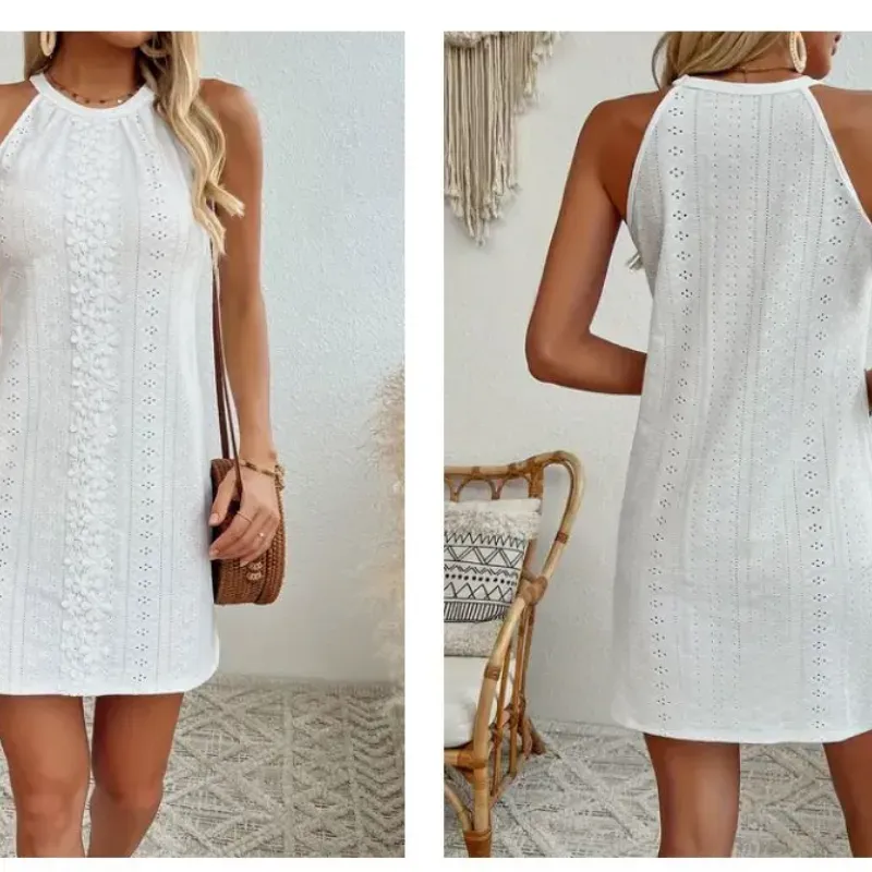 Vestido Elegante de Tirantes Espagueti Talla M