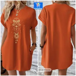 Vestido estilo camiseta. Talla M