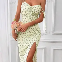 Vestido largo de tirantes. Talla XS