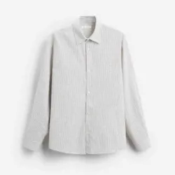 Camisa de Algodón Raya Zara