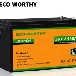 BATERÍA LiFePO4 ECO WORTHY 25V 100Ah
